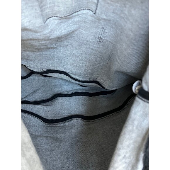 American Eagle Outfitters Vintage Distressed Denim Tote Bag Gold Rush Sactown - Picture 5 of 7